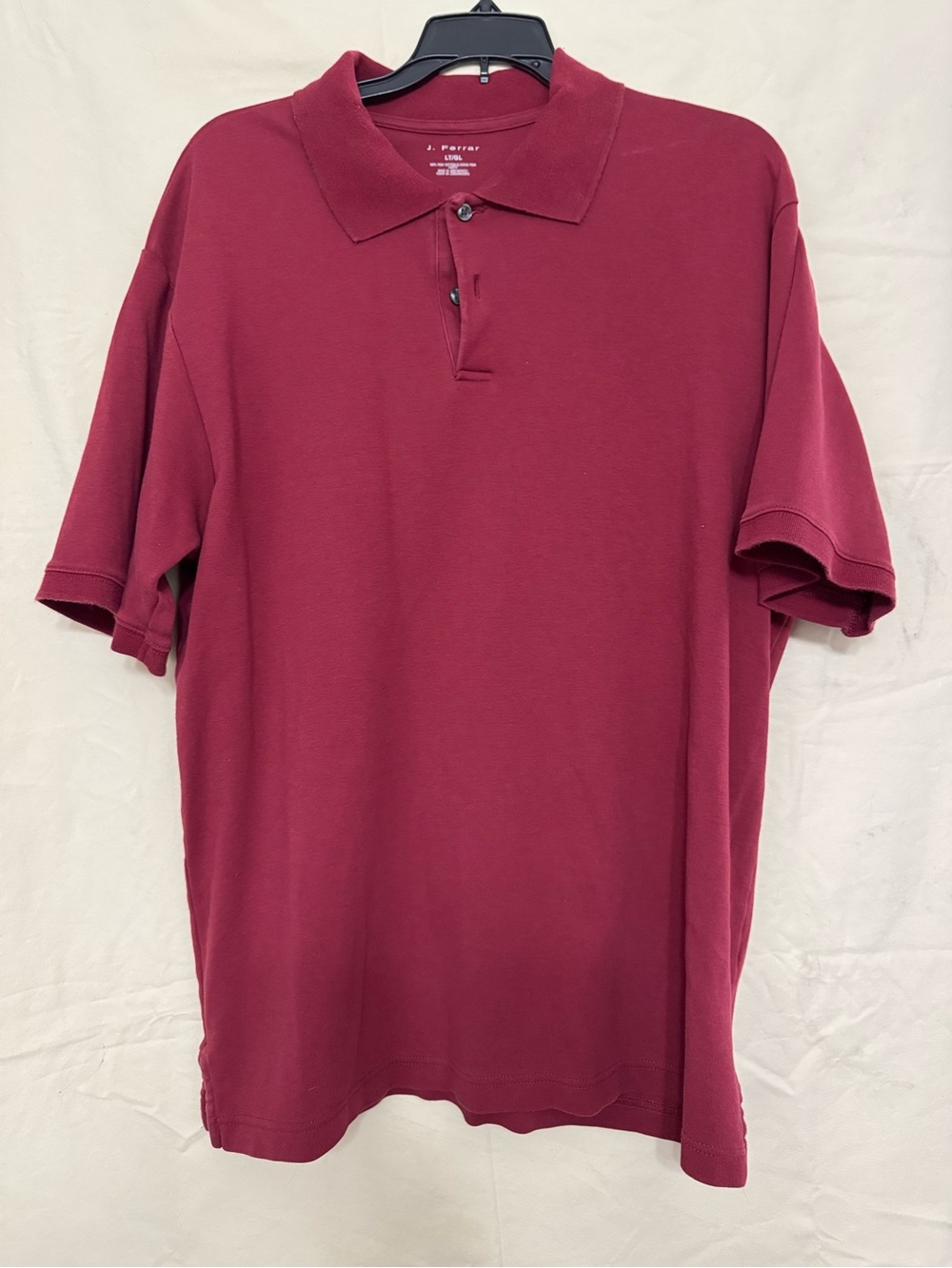 Men's J Ferrar Polo Shirt - Burgundy